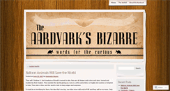 Desktop Screenshot of aardvarksbizarre.com